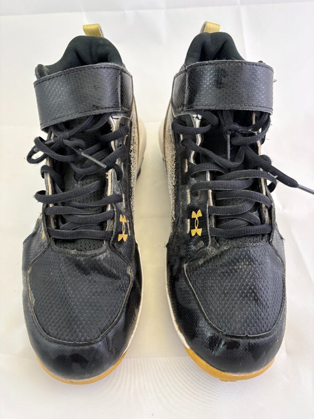 Under Armour Harper Youth Size 6Y Baseball Cleats Black White Gold